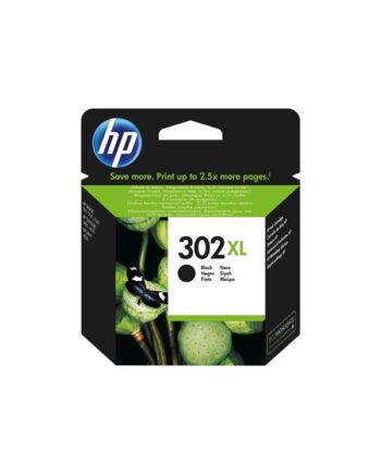 Hp 302    F6u68ae High Capacity Black Ink Blækpatron Sort