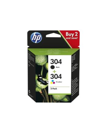 Hp 304   3jb05ae  -pack Black And Color Ink Blækpatron Dye-based Tricolor