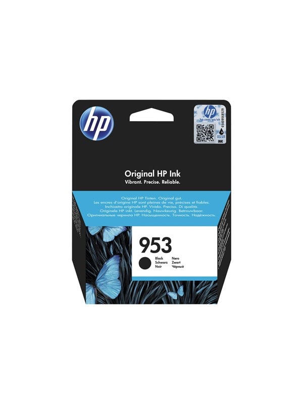 Hp 953 L0s58ae Black Ink Blækpatron Sort