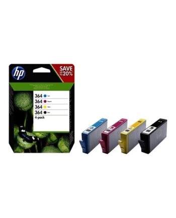Hp 364   N9j73ae  -pack  Black Yellow Cyan Magenta  Ink Blækpatron   Farver