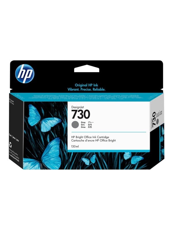 Hp 730 P2v66a Grey Ink Blækpatron Grå