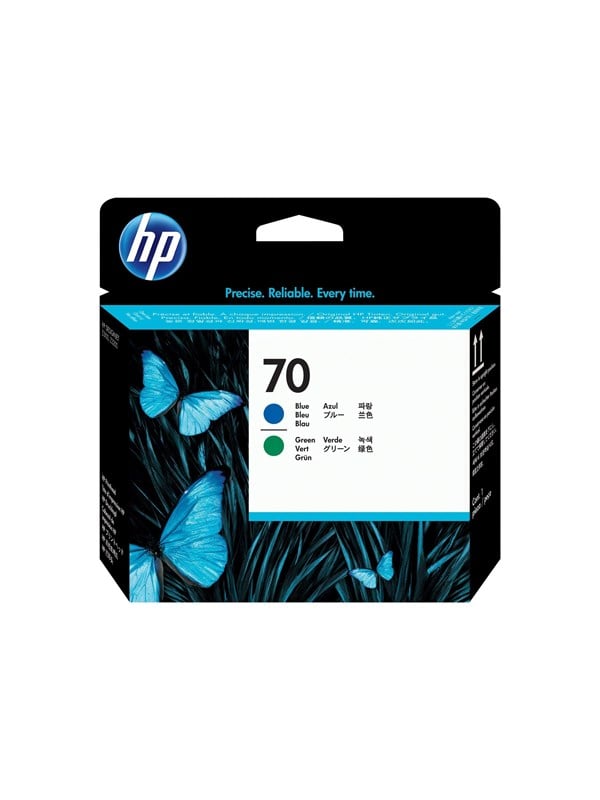 Hp 70 Printhead Blue-green Printhoved Cyan