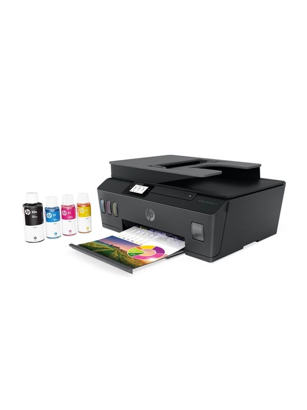 Hp Smart Tank Plus 570 Wireless All-in-one Blækprinter Multifunktion Farve Blæk