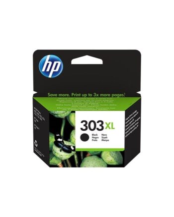 Hp 303    T6n04ae High Capacity Black Ink Blækpatron Sort