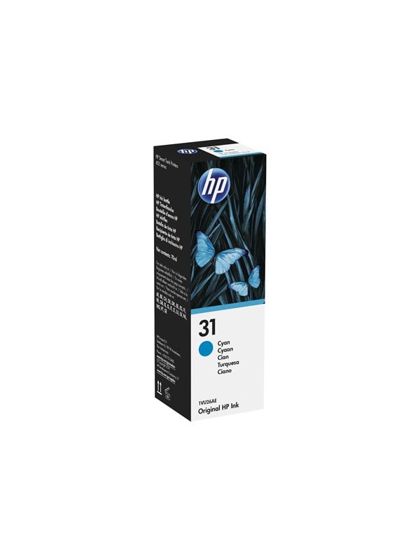 Hp 31 1vu26ae Cyan Ink Blækrefill Farve-baseret Blå