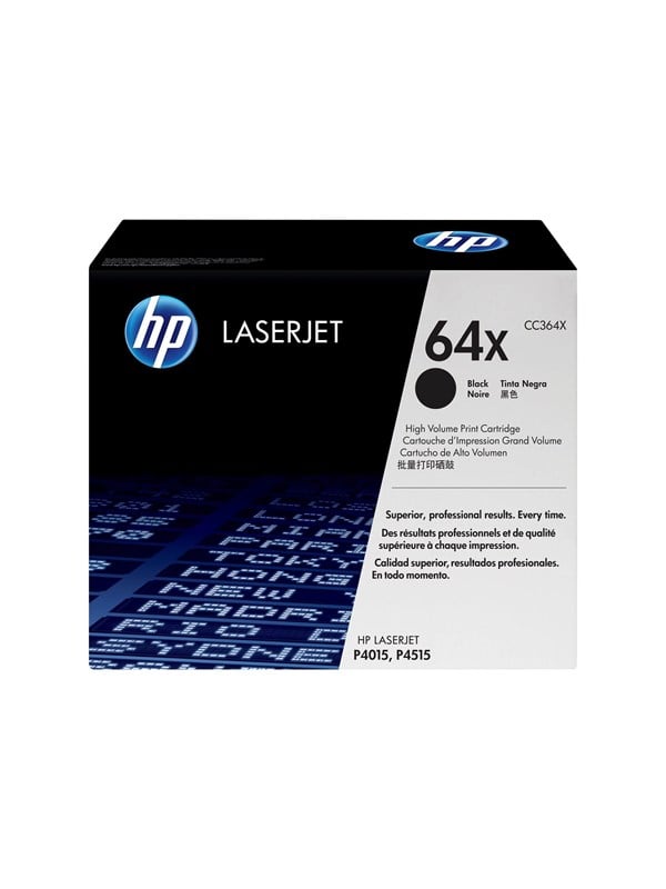 Hp 64x Cc364x High Capacity Black Toner Lasertoner Sort