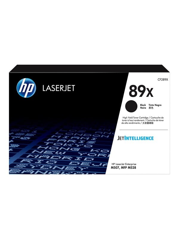 Hp 89x Cf289x High Capacity Black Toner Lasertoner Sort