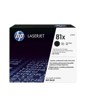 Hp 81x   Cf281x High Capacity Black Toner Lasertoner Sort