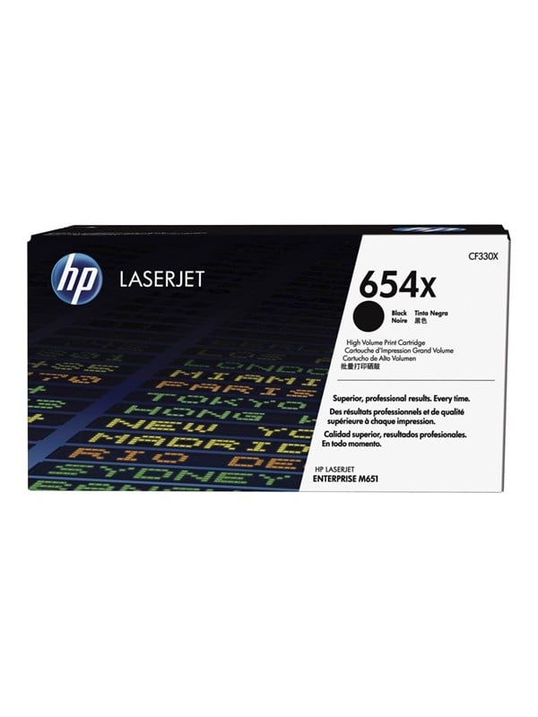 Hp 654x Cf330x High Yield Black Toner Lasertoner Sort