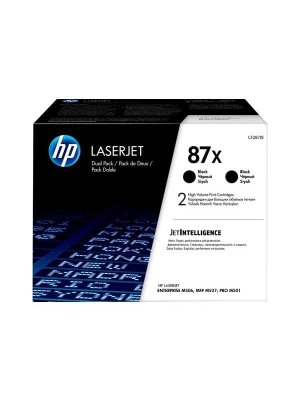 Hp 87x Cf287xd -pack Lasertoner Sort