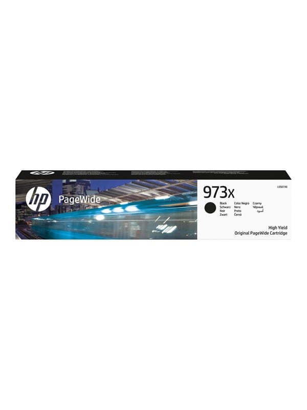 Hp 973x L0s07ae High Capacity Black Ink Blækpatron Sort