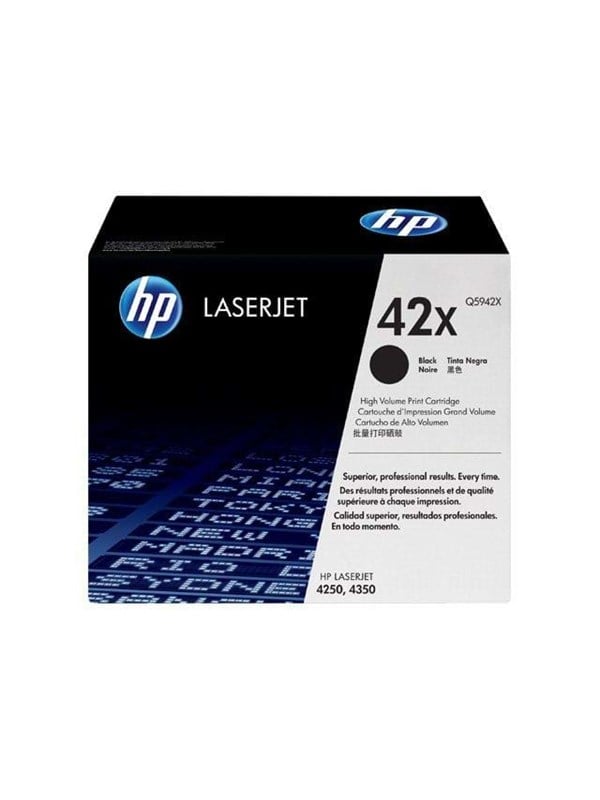 Hp 42x Q5942x High Capacity Black Toner Lasertoner Sort