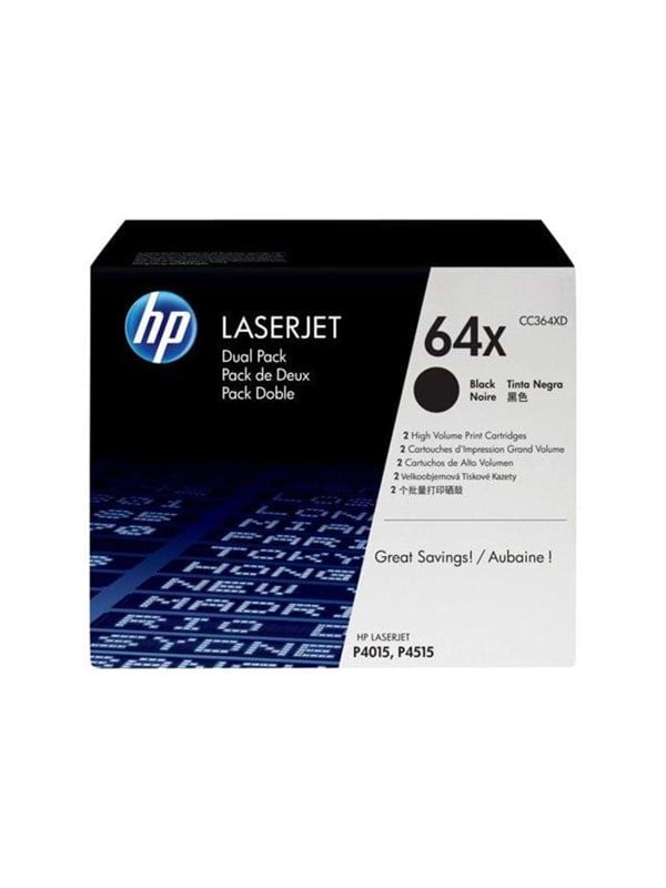 Hp 64xd Cc364xd Black Laser Toner Lasertoner Sort