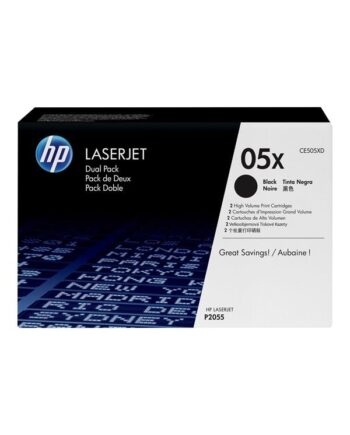 Hp 05xd   Ce505xd  -pack Black Toner Lasertoner Sort