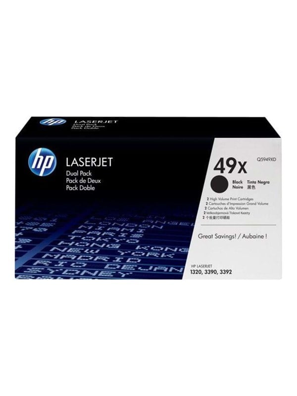 Hp 49xd Q5949xd Black Laser Toner Lasertoner Sort