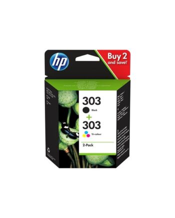 Hp 303   3ym92ae  -pack Black And Color Ink Blækpatron Dye-based Tricolor