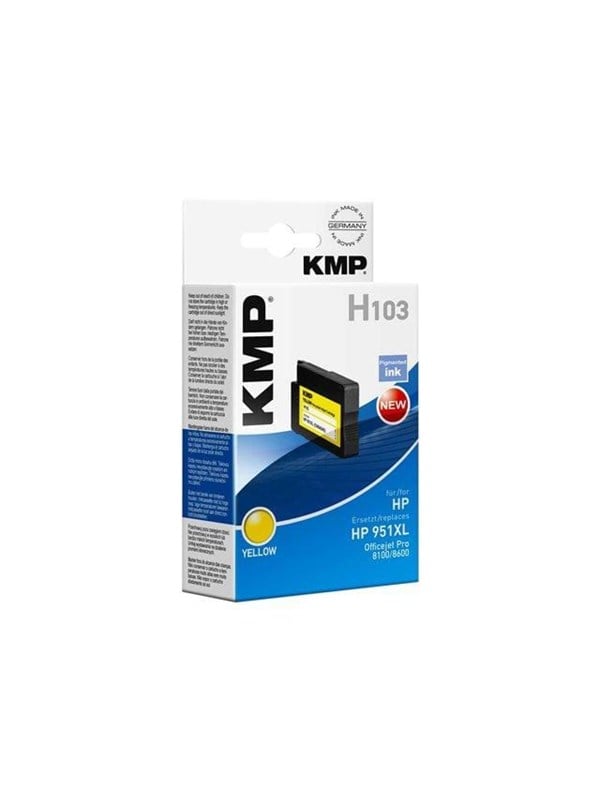 Kmp H103 Ink Yellow Blækpatron Gul