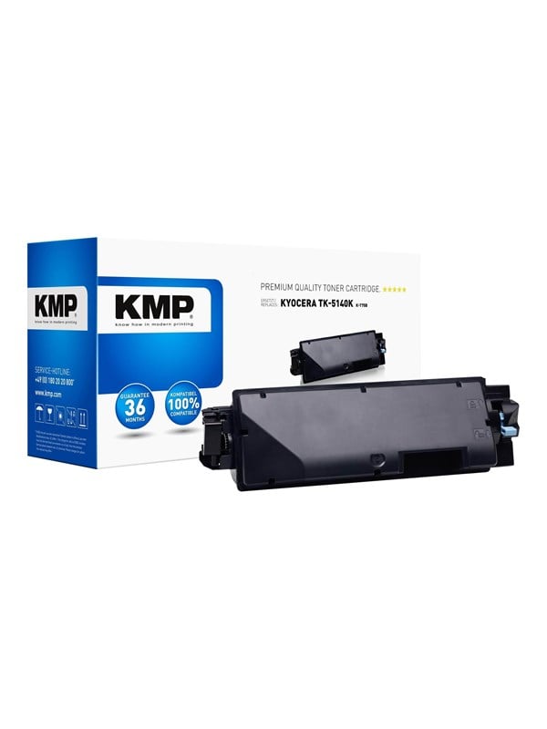 Kmp -t75b Black Toner Cartridge Alternative For: Kyocera Tk-5140k Lasertoner Sort
