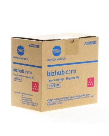 Konica Minolta A0x5355   Tnp-51m Magenta Toner Lasertoner Magenta