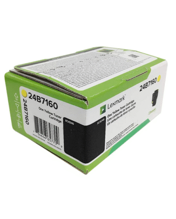 Lexmark 24b7160 Toner Cartridge Yellow   000 Pages Lasertoner Gul