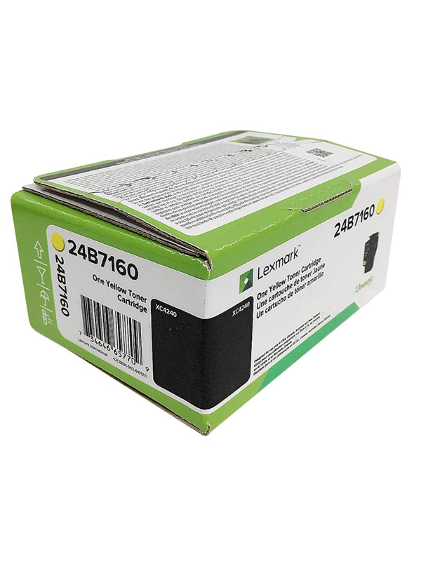 Lexmark 24b7160 Toner Cartridge Yellow 000 Pages Lasertoner Gul