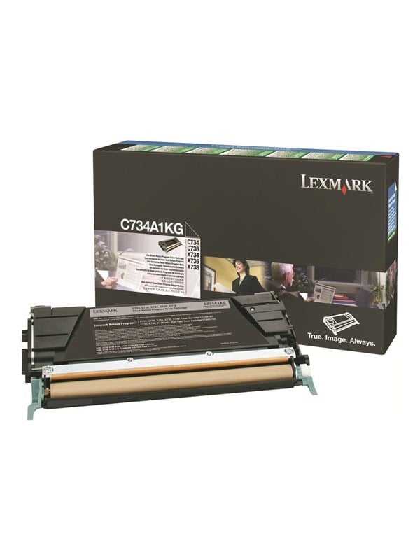 Lexmark C734a1kg Black Toner Lasertoner Sort