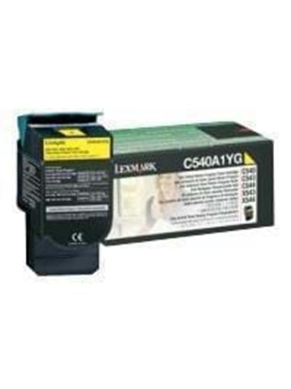 Lexmark C540a1yg Toner Yellow Lasertoner Gul