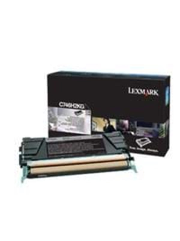 Lexmark C746h3kg Black Lasertoner Sort