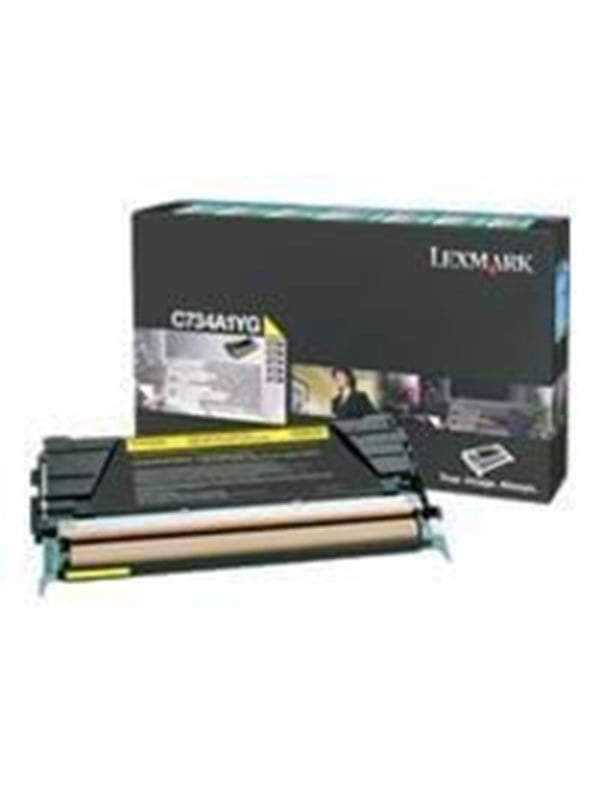 Lexmark C736h1yg Toner Yellow Lasertoner Gul