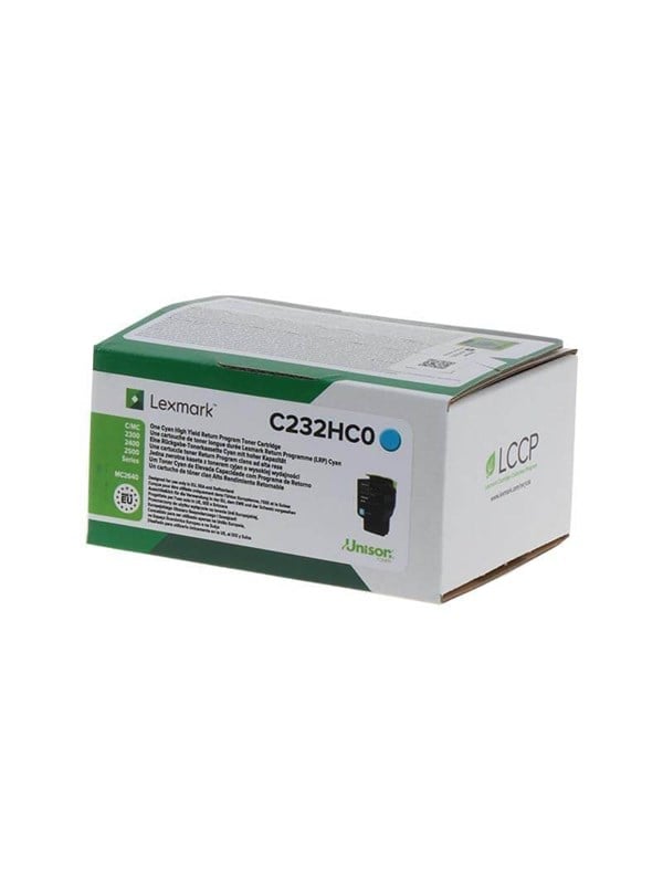 Lexmark C232hc0 Cyan High Yield Return Program Toner Lasertoner Cyan