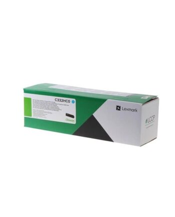 Lexmark C332hc0   Cyan Return Program Toner Lasertoner Cyan