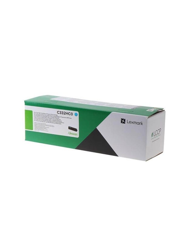 Lexmark C332hc0 Cyan Return Program Toner Lasertoner Cyan