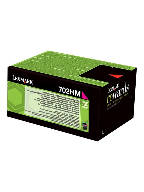 Lexmark 70c2hm0 702hm Magenta Return Program Toner Lasertoner Magenta