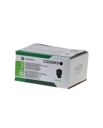Lexmark C2320k0   Black Return Program Toner Lasertoner Sort