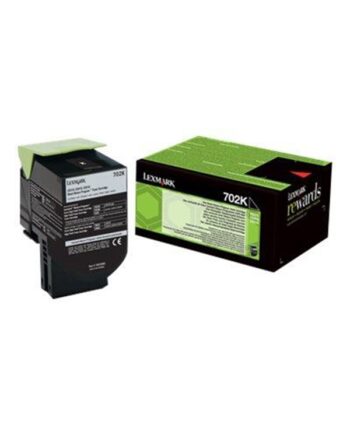 Lexmark 70c20k0   702k Black Toner Lasertoner Sort