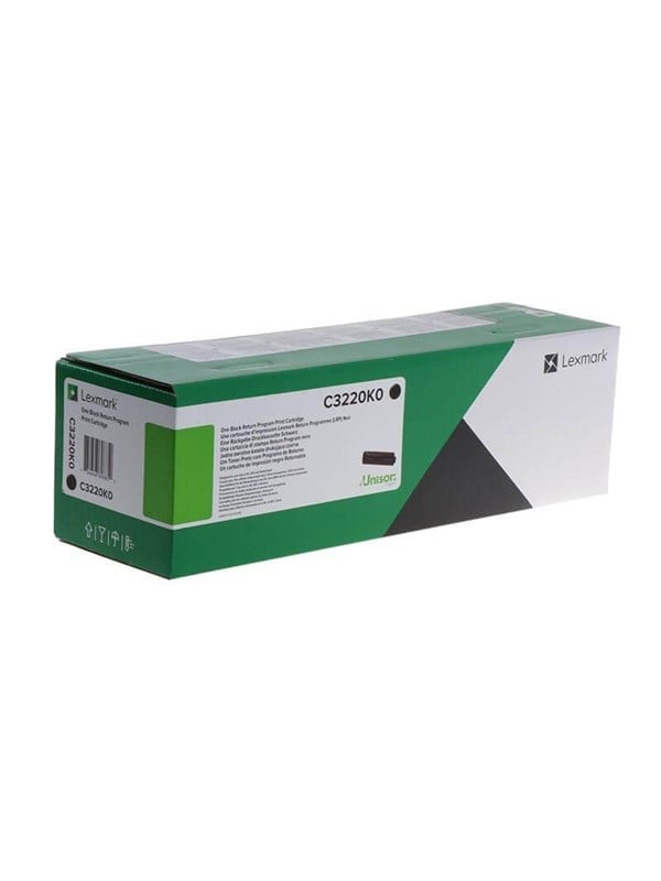 Lexmark C3220k0 Return Program Toner Black Lasertoner Sort