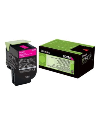 Lexmark 80c20m0   802m Return Program Toner Lasertoner Magenta