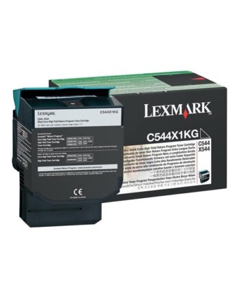 Lexmark C544x1kg Toner Black Lasertoner Sort