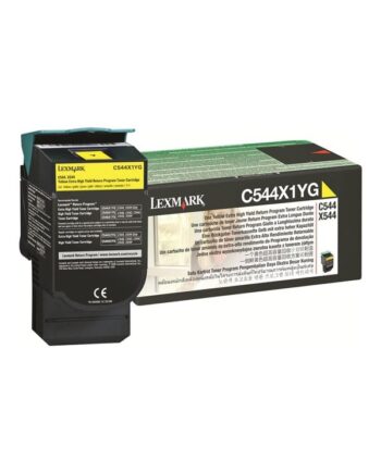 Lexmark C544x1yg Yellow Toner Lasertoner Gul