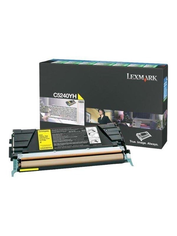 Lexmark C5240yh Toner Yellow Lasertoner Gul