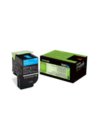 Lexmark 702ce   70c20ce Lasertoner Cyan