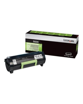 Lexmark 50f2x00   502x High Capacity Black Toner Lasertoner Sort