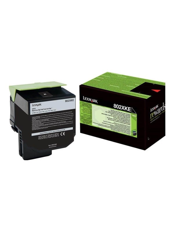 Lexmark Laser Toner Cartridge 802xke Lasertoner Sort