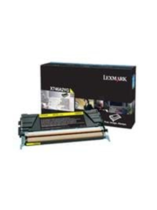 Lexmark X746a3yg Yellow Lasertoner Gul