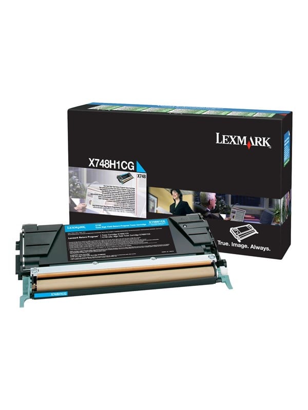 Lexmark X748h1cg Cyan Lasertoner Cyan