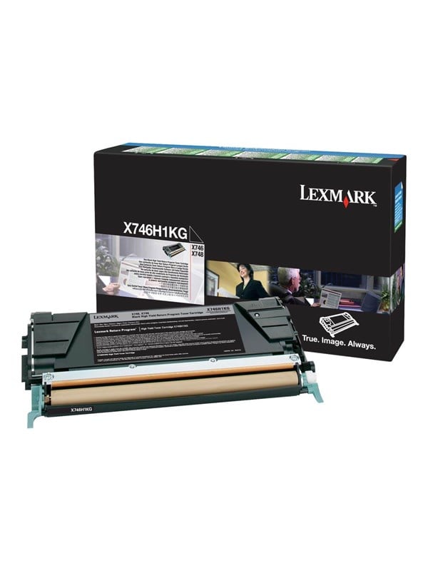 Lexmark X746h1kg Black Lasertoner Sort