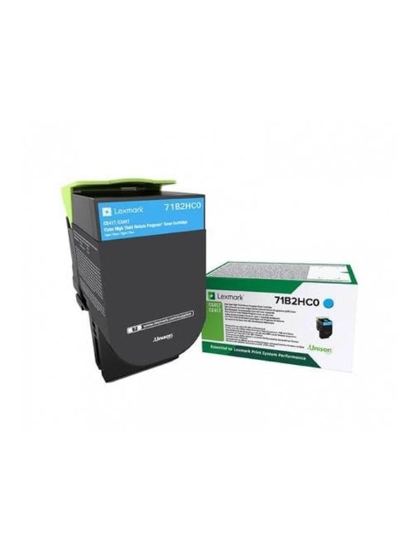 Lexmark X417 High Yield Cyan Toner Lasertoner Cyan