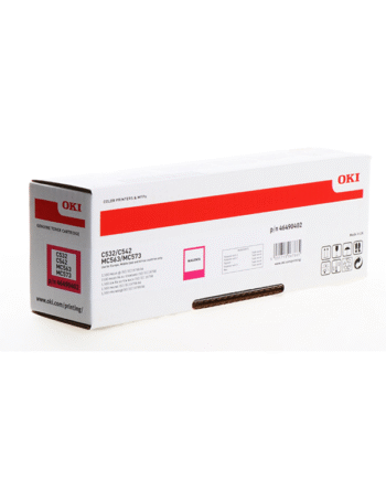 Oki 46490402   Magenta Toner Lasertoner Magenta
