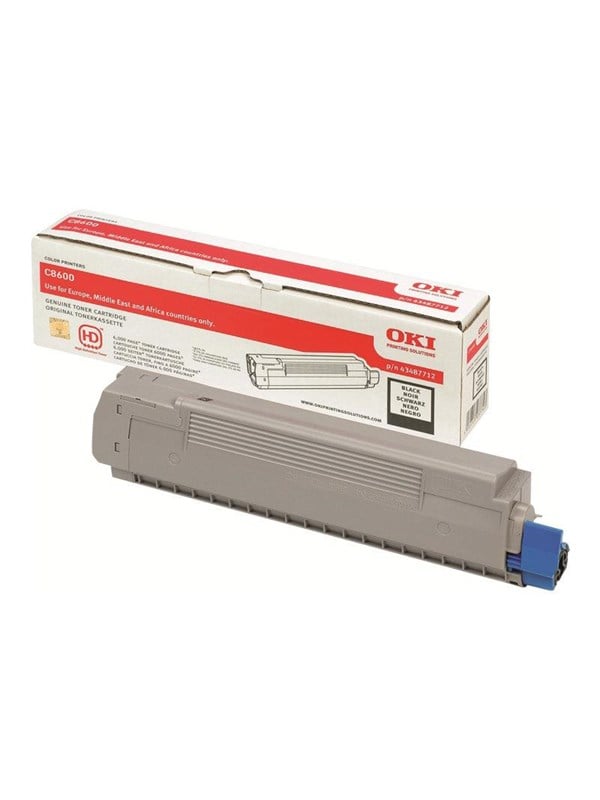 Oki 43487712 Toner Black Lasertoner Sort