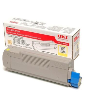 Oki 43381905 Toner Yellow Lasertoner Gul